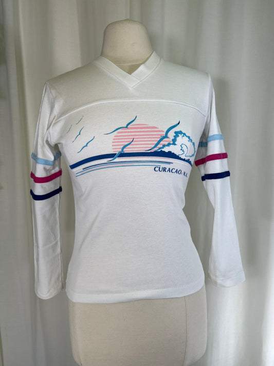 80s Curacao Tourist Souvenir Tee Shirt