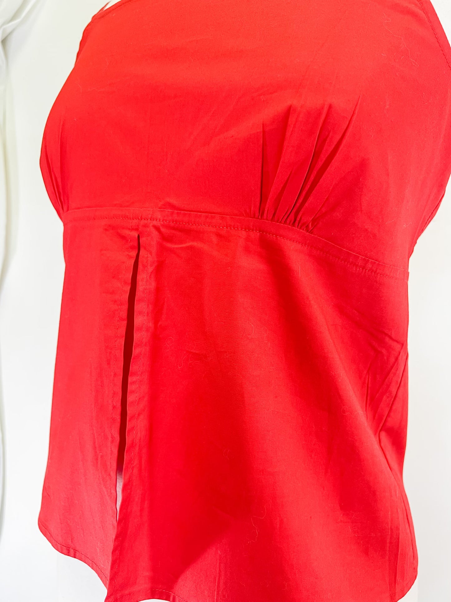 90s Y2K Red Split Tank
