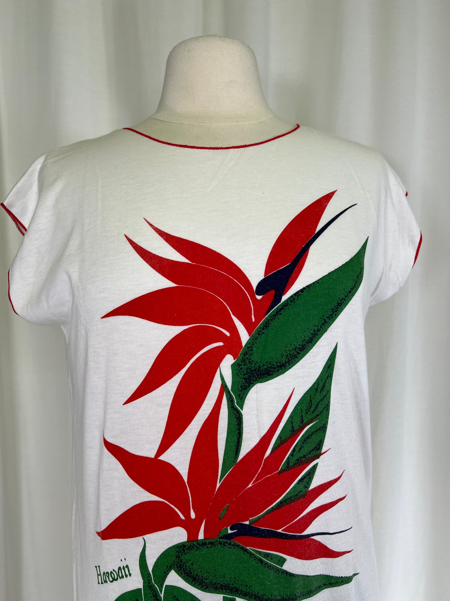 80s Hawaii Birds of Paradise Swim Cover Up