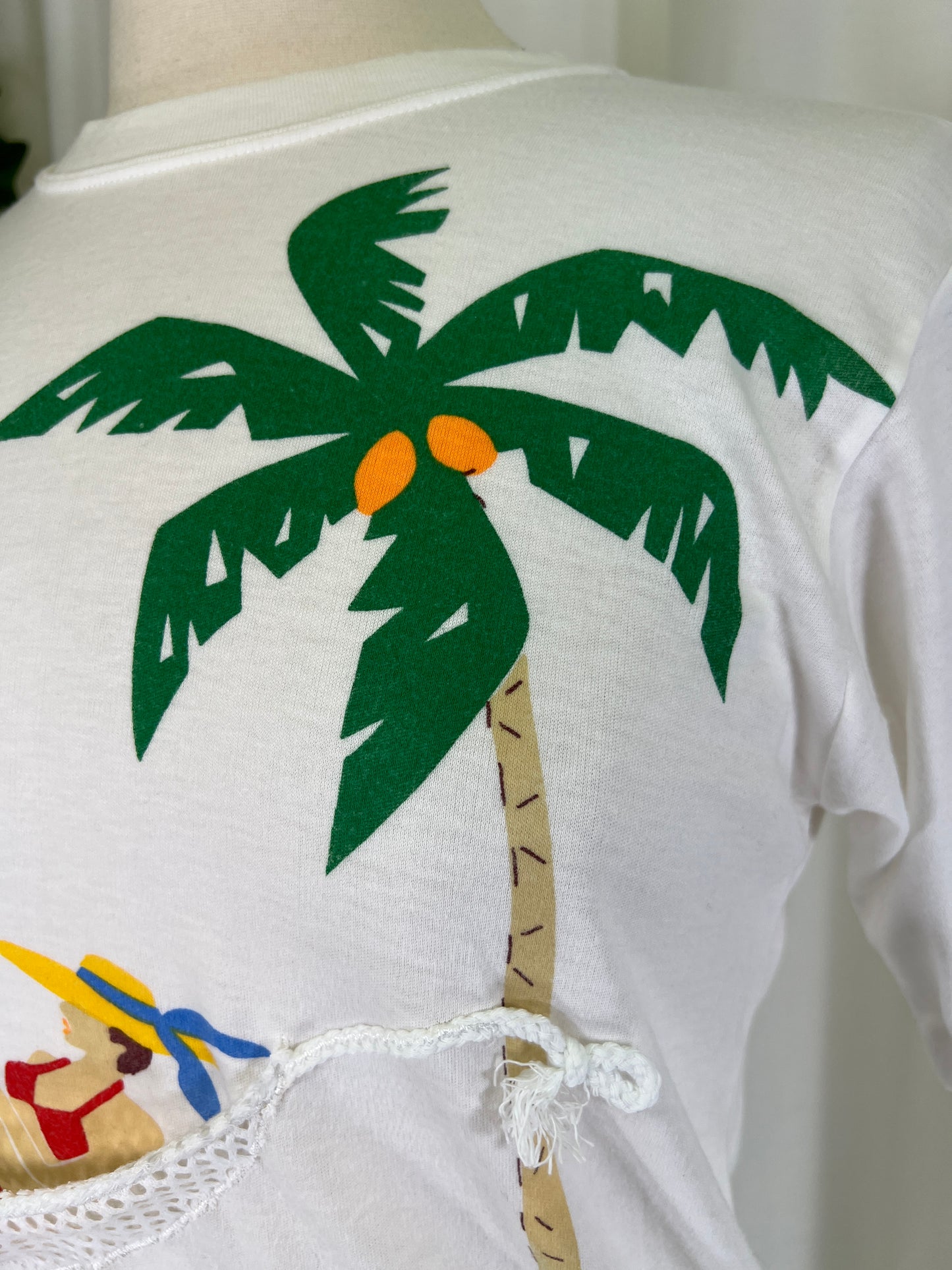 80s St. Thomas Hammock Souvenir Tourist Tee Shirt