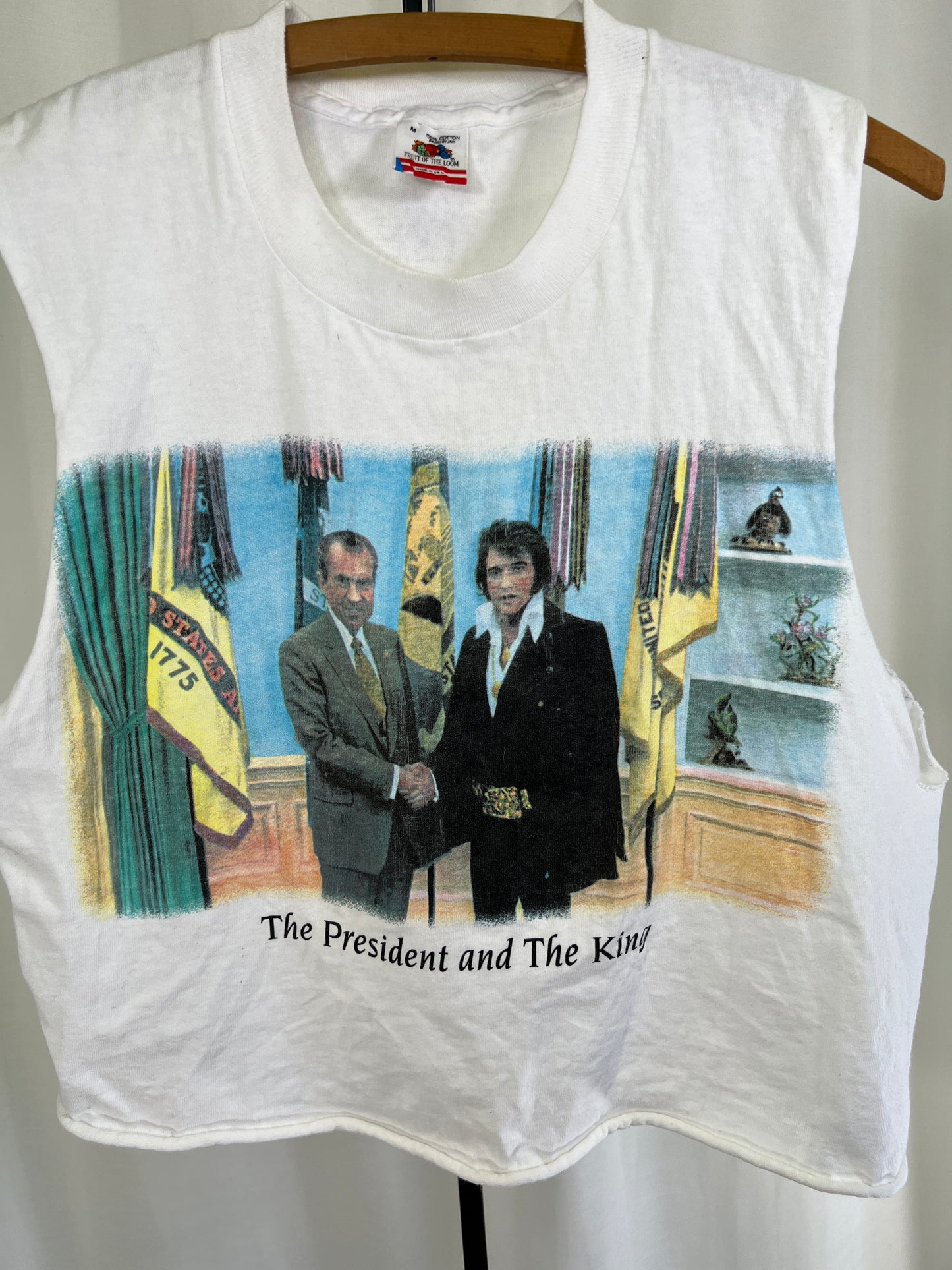 90s Cutoff The President and the King Elvis and Nixon Tee Tank Top