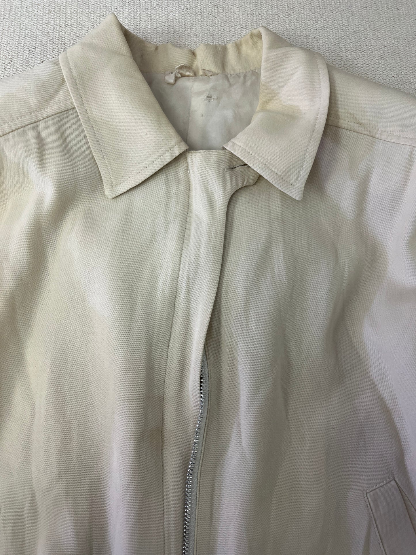 90s Anne Klein Cream Boxy Jacket with Bow