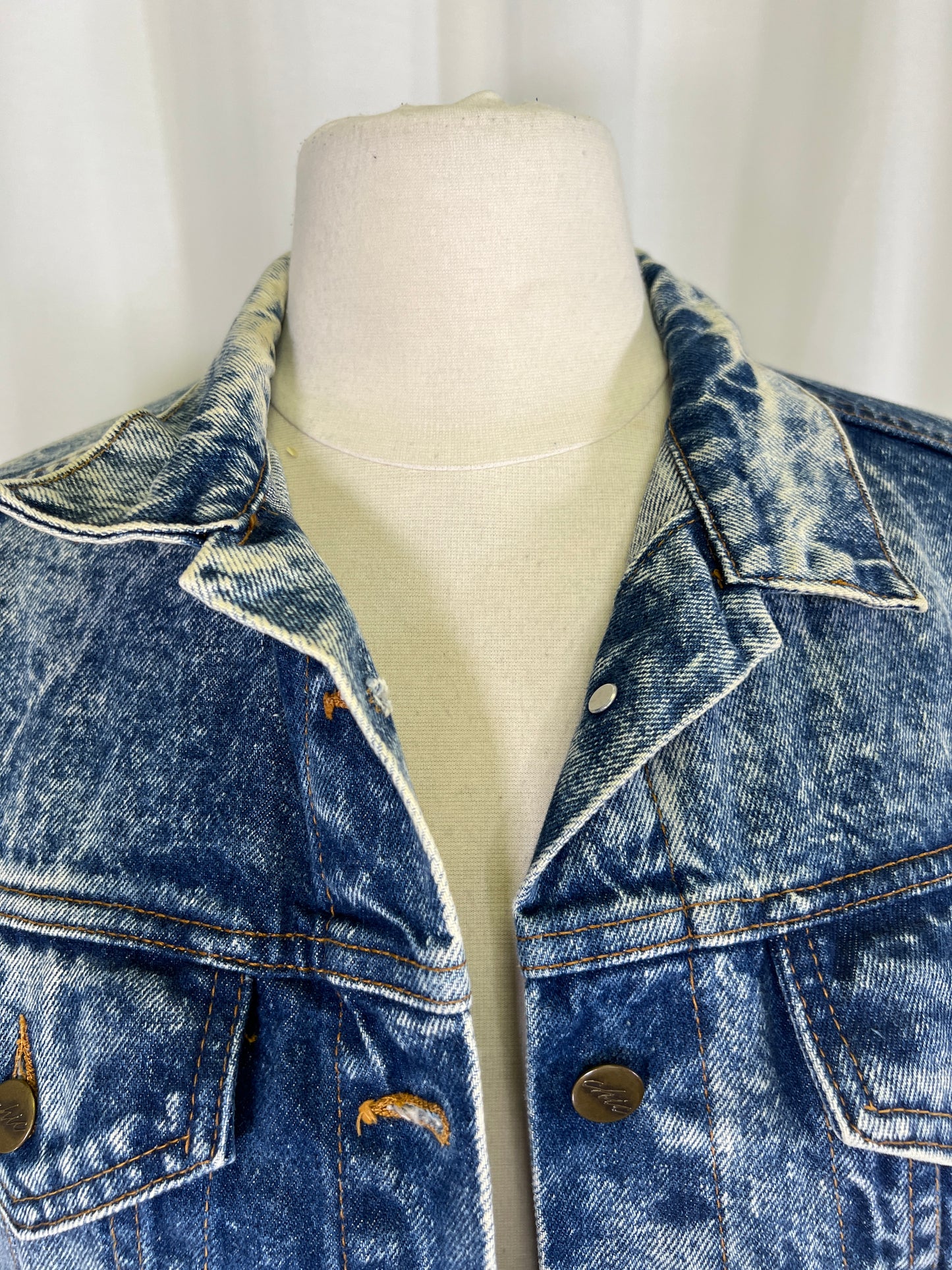 80s Chic Acid Wash Denim Jacket