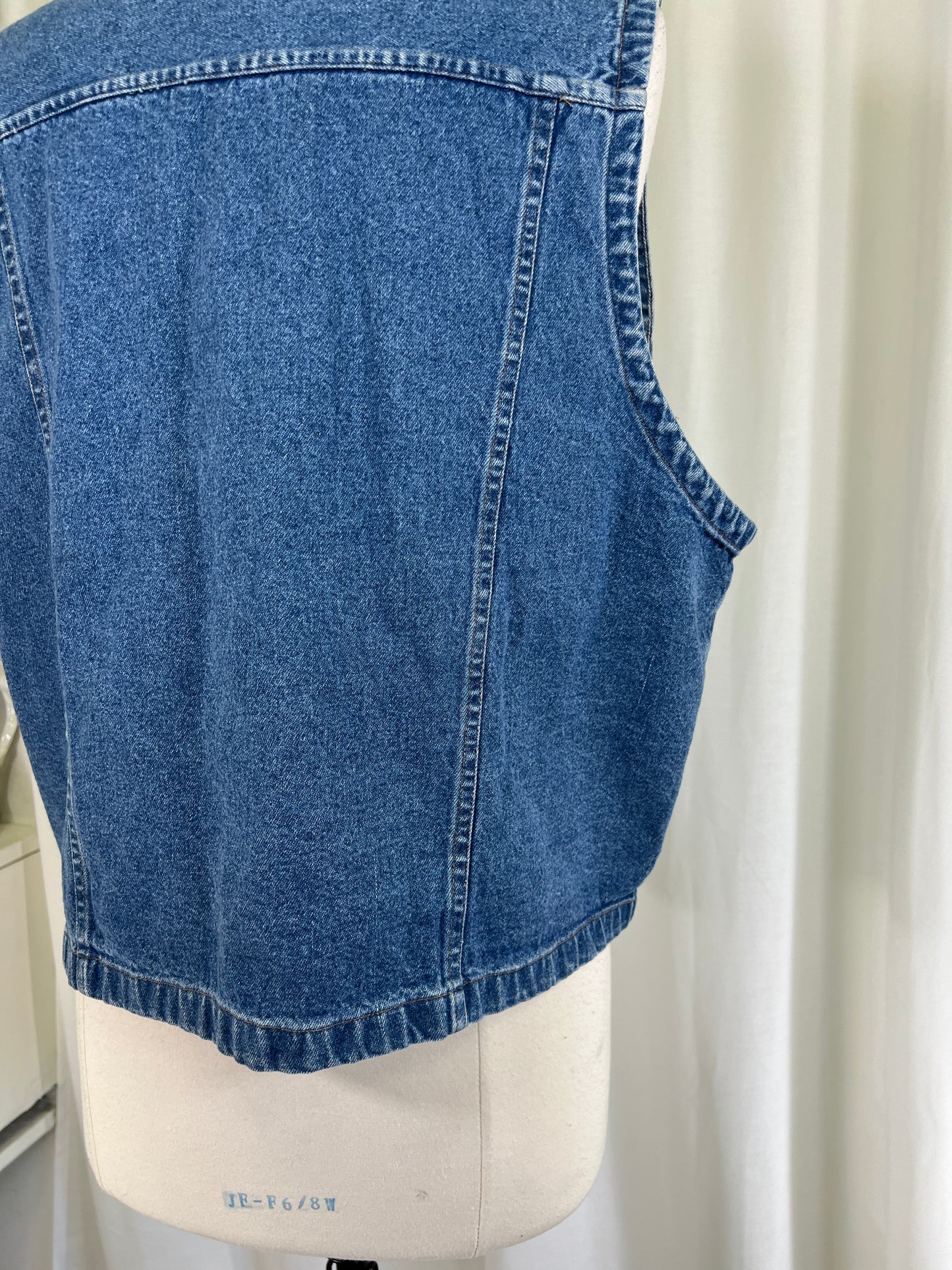 90s Quizz Jeans Americana Denim Vest