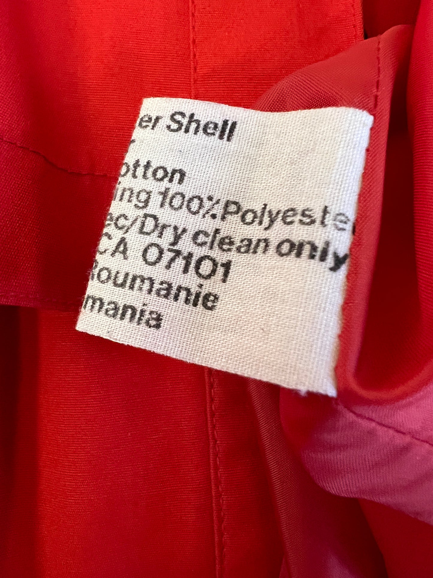 80s Cyclone Red Futuristic Button Up Trench Coat