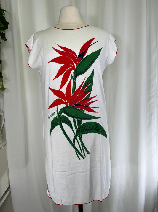 80s Hawaii Birds of Paradise Swim Cover Up