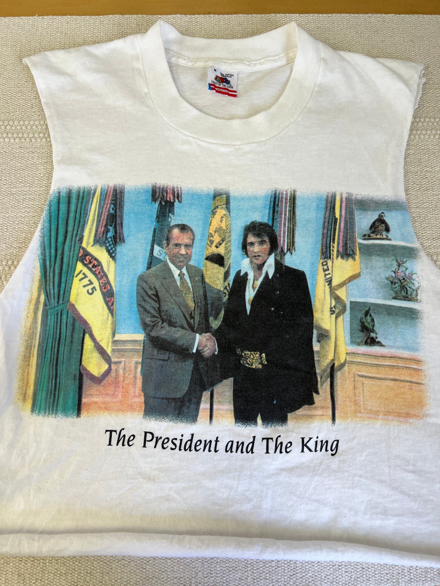 90s Cutoff The President and the King Elvis and Nixon Tee Tank Top