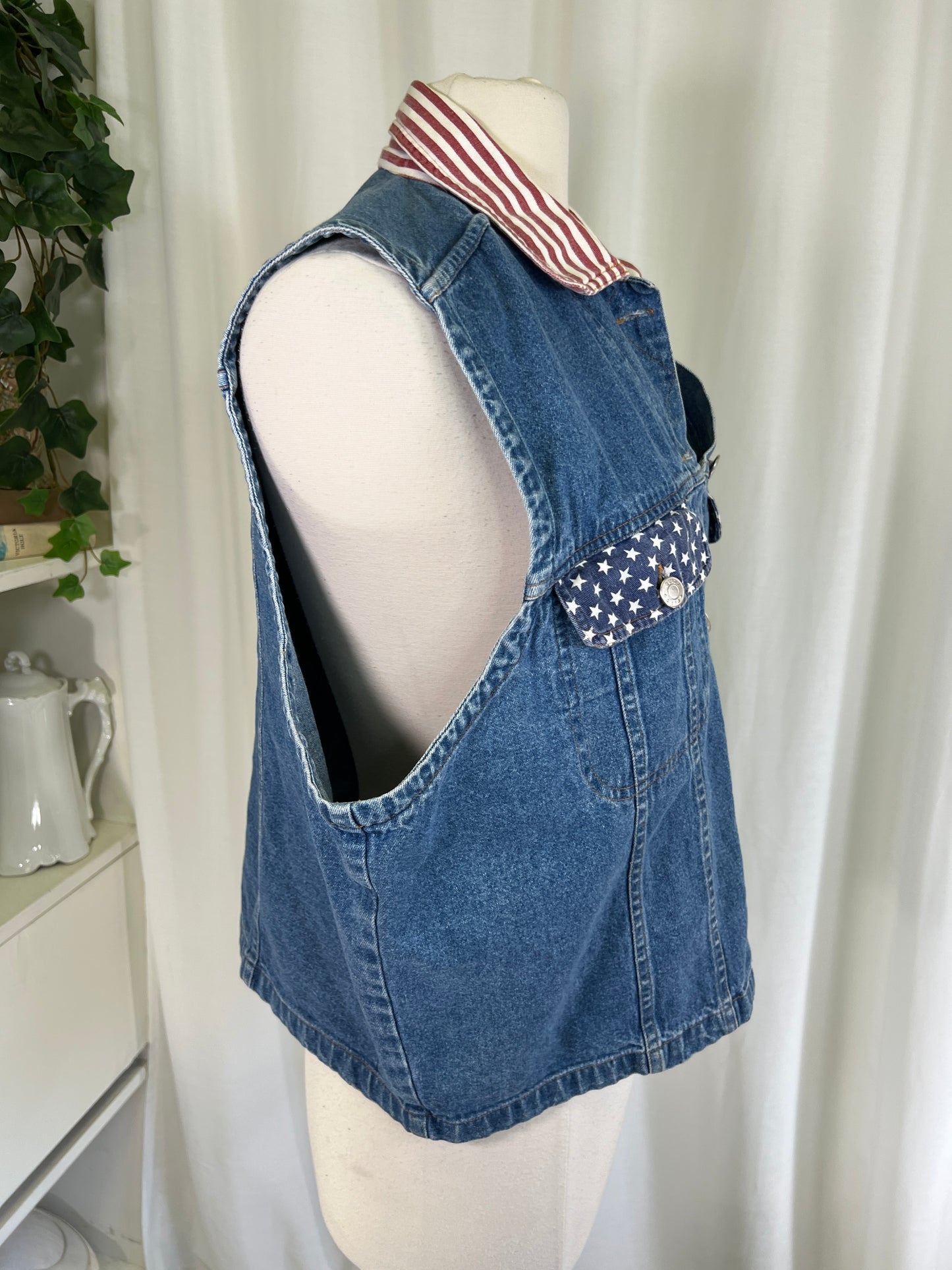 90s Quizz Jeans Americana Denim Vest