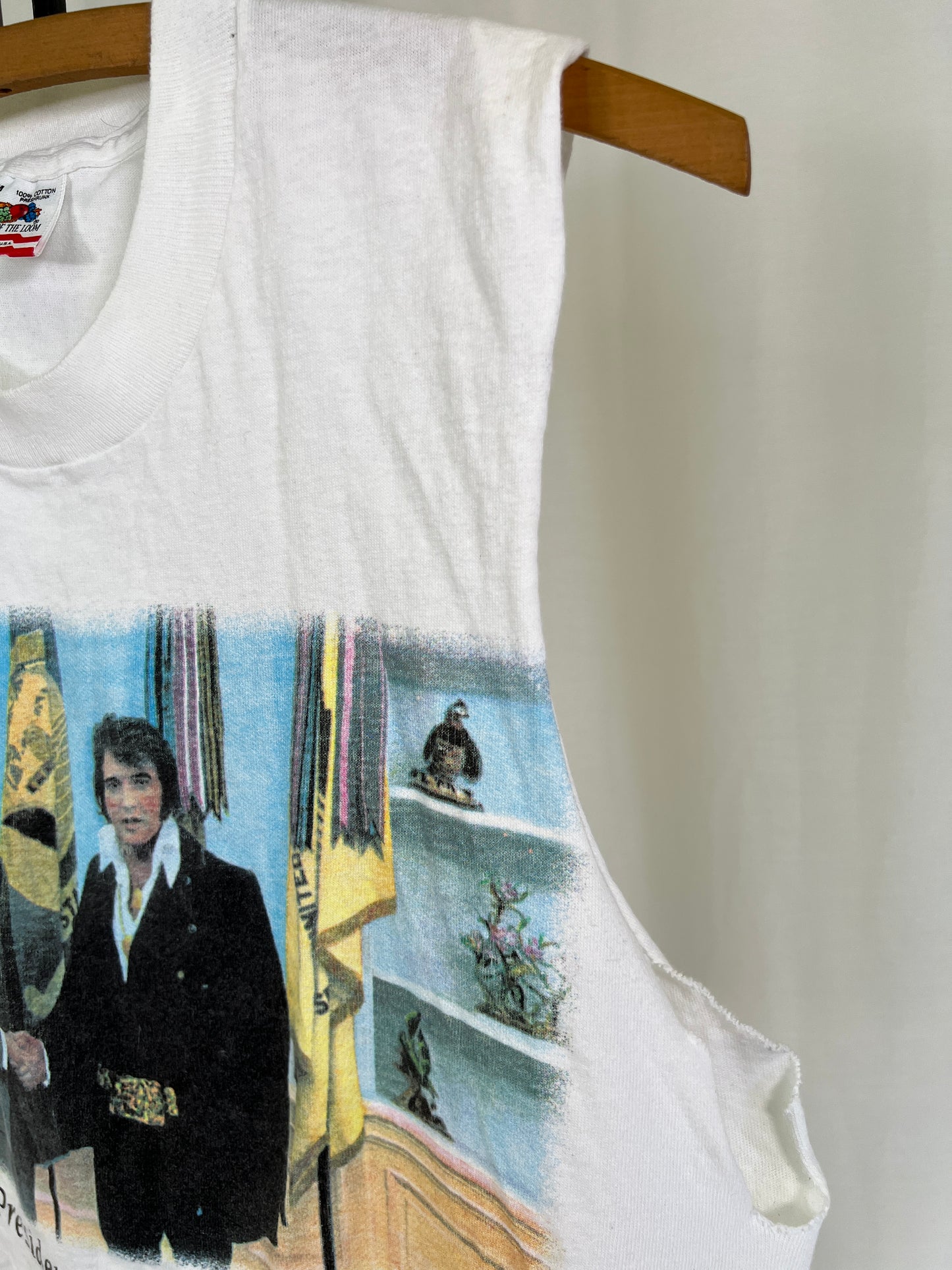 90s Cutoff The President and the King Elvis and Nixon Tee Tank Top