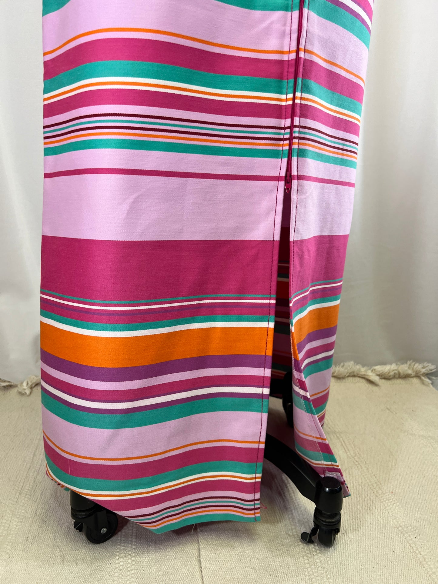 70s Patty Woodard Sherbet Dreams Striped Maxi Skirt