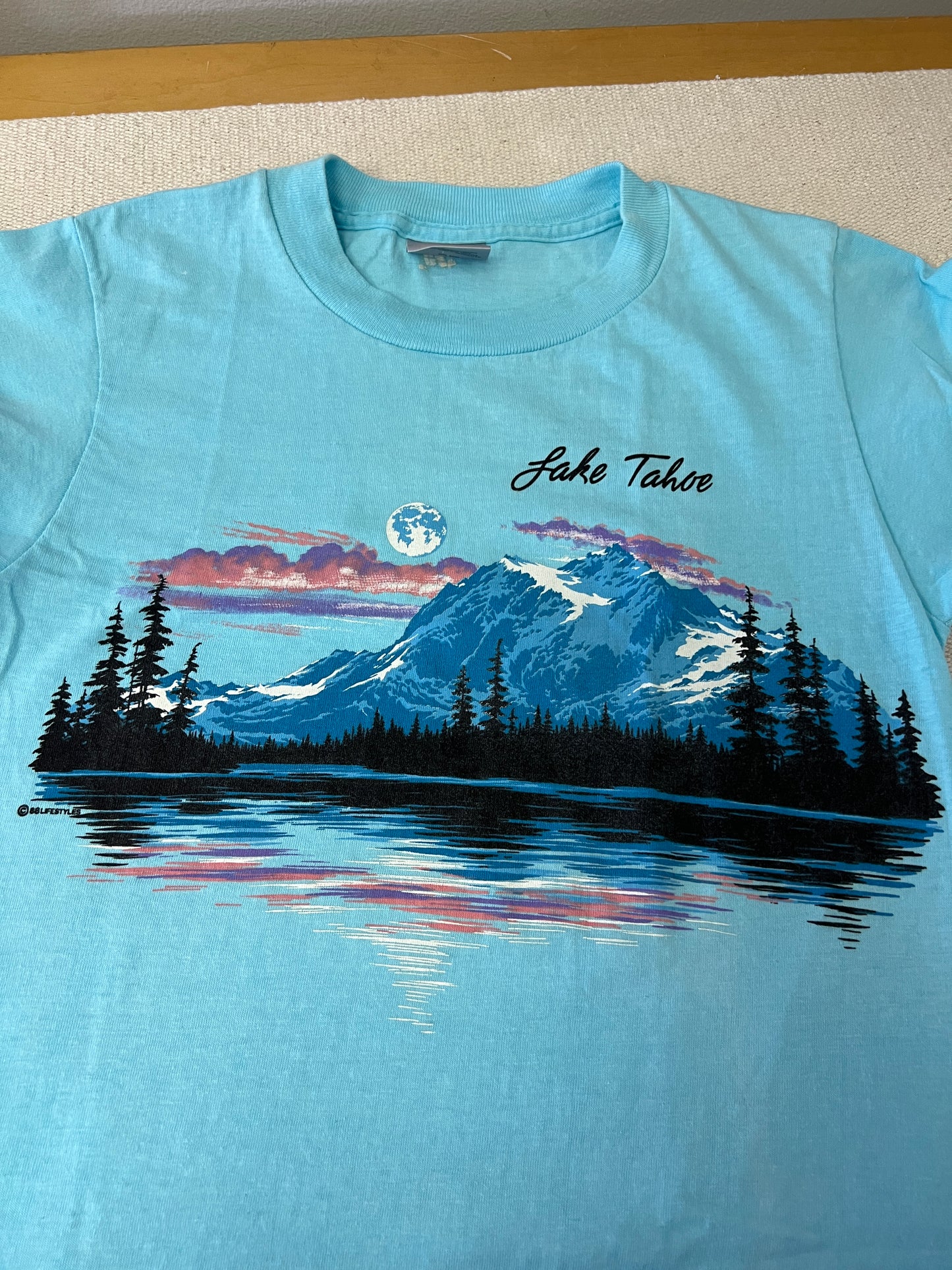 80s Lake Tahoe Souvenir Tourist Tee Shirt