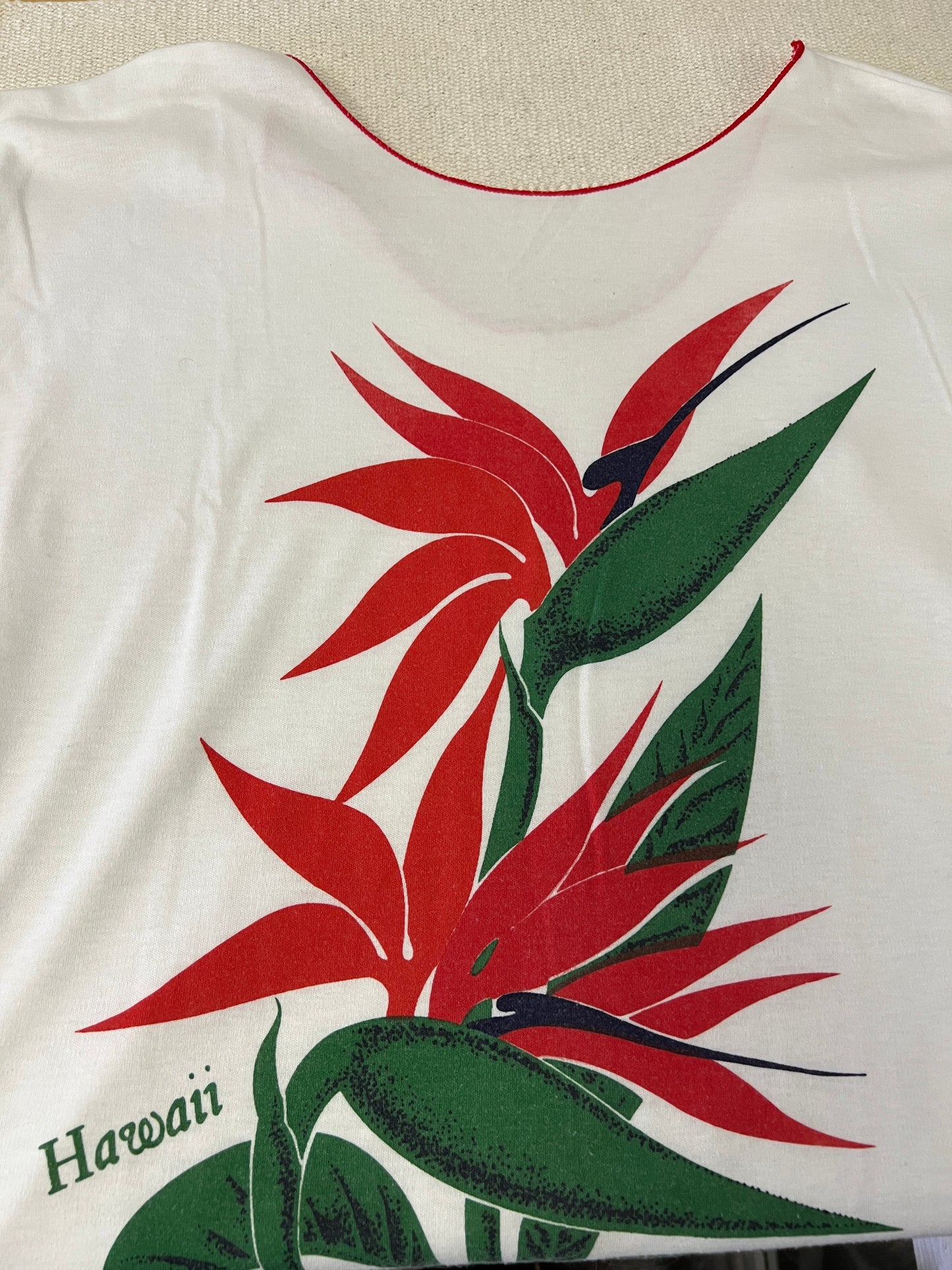 80s Hawaii Birds of Paradise Swim Cover Up