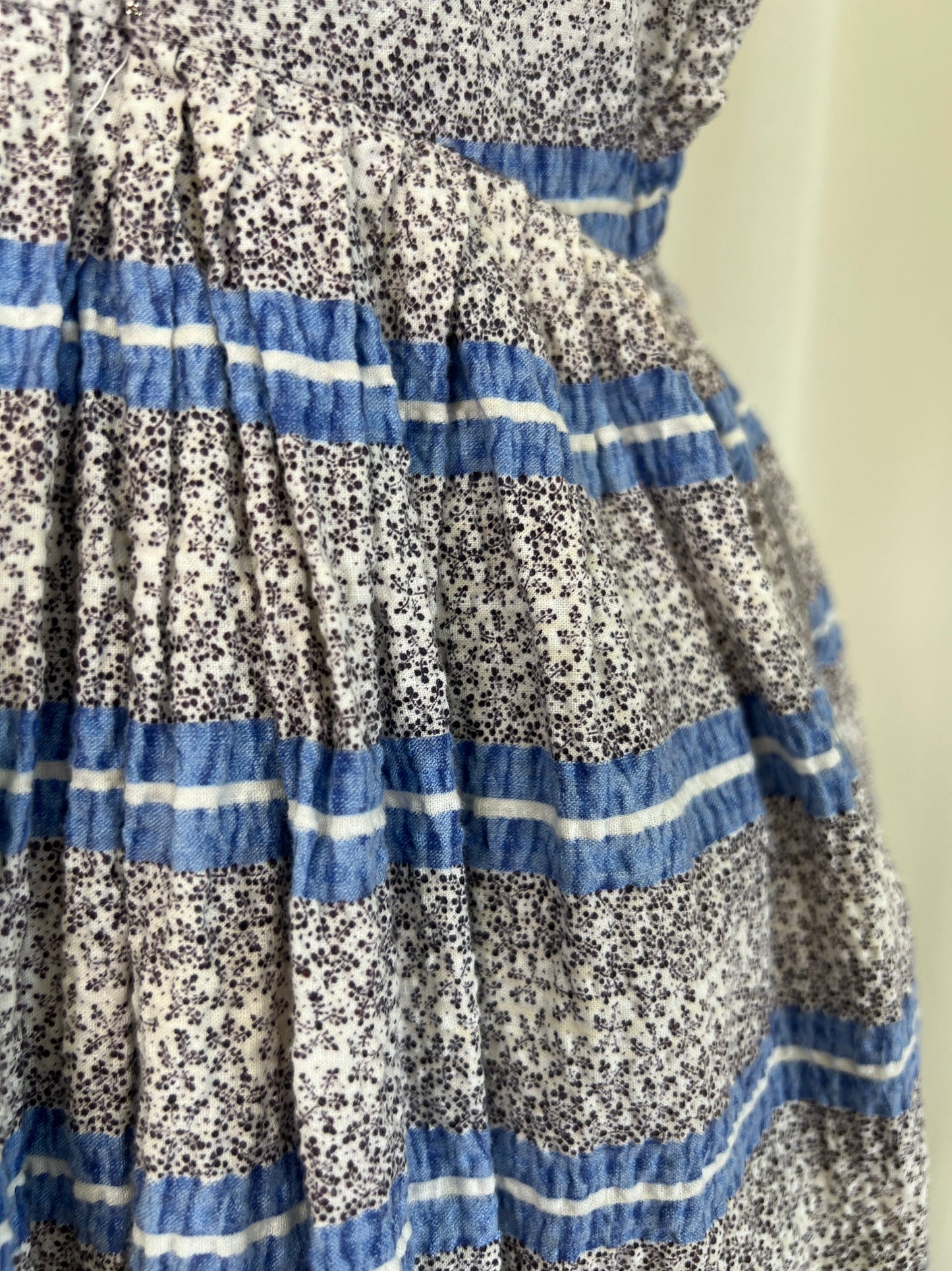 1950s Susan Rose Seersucker Day Dress