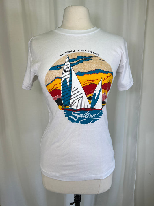 1980's Sailing St. Thomas Souvenir Tee