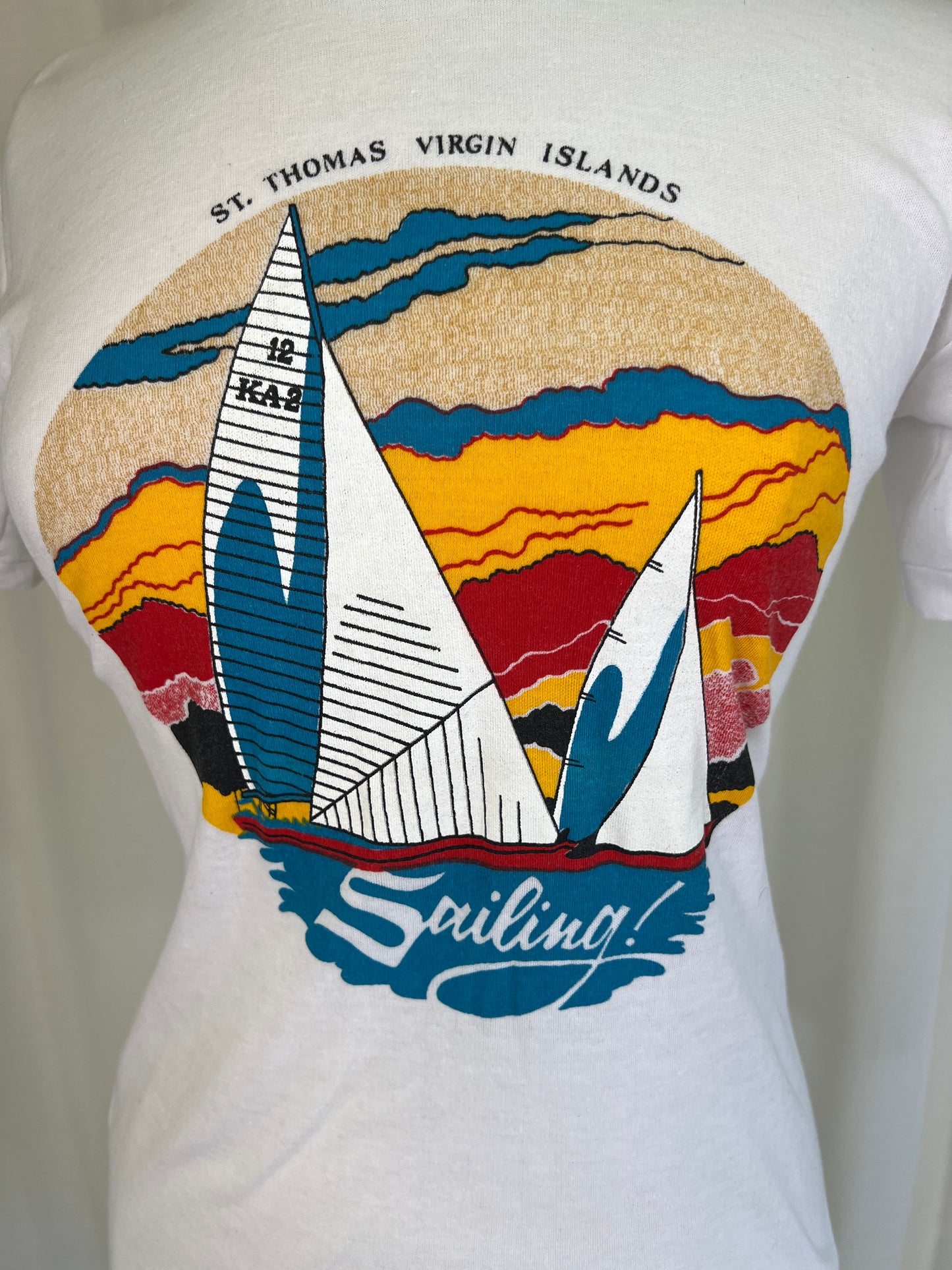 1980's Sailing St. Thomas Souvenir Tee