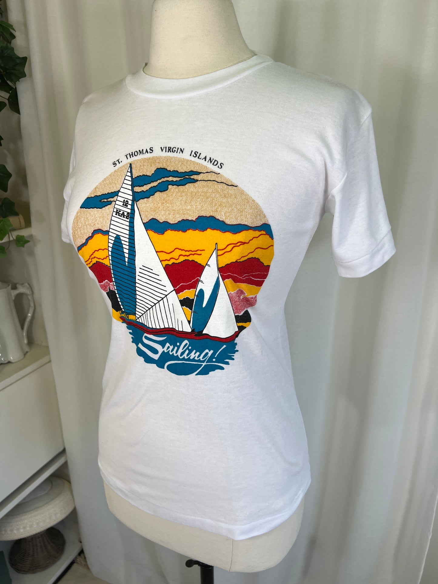 1980's Sailing St. Thomas Souvenir Tee