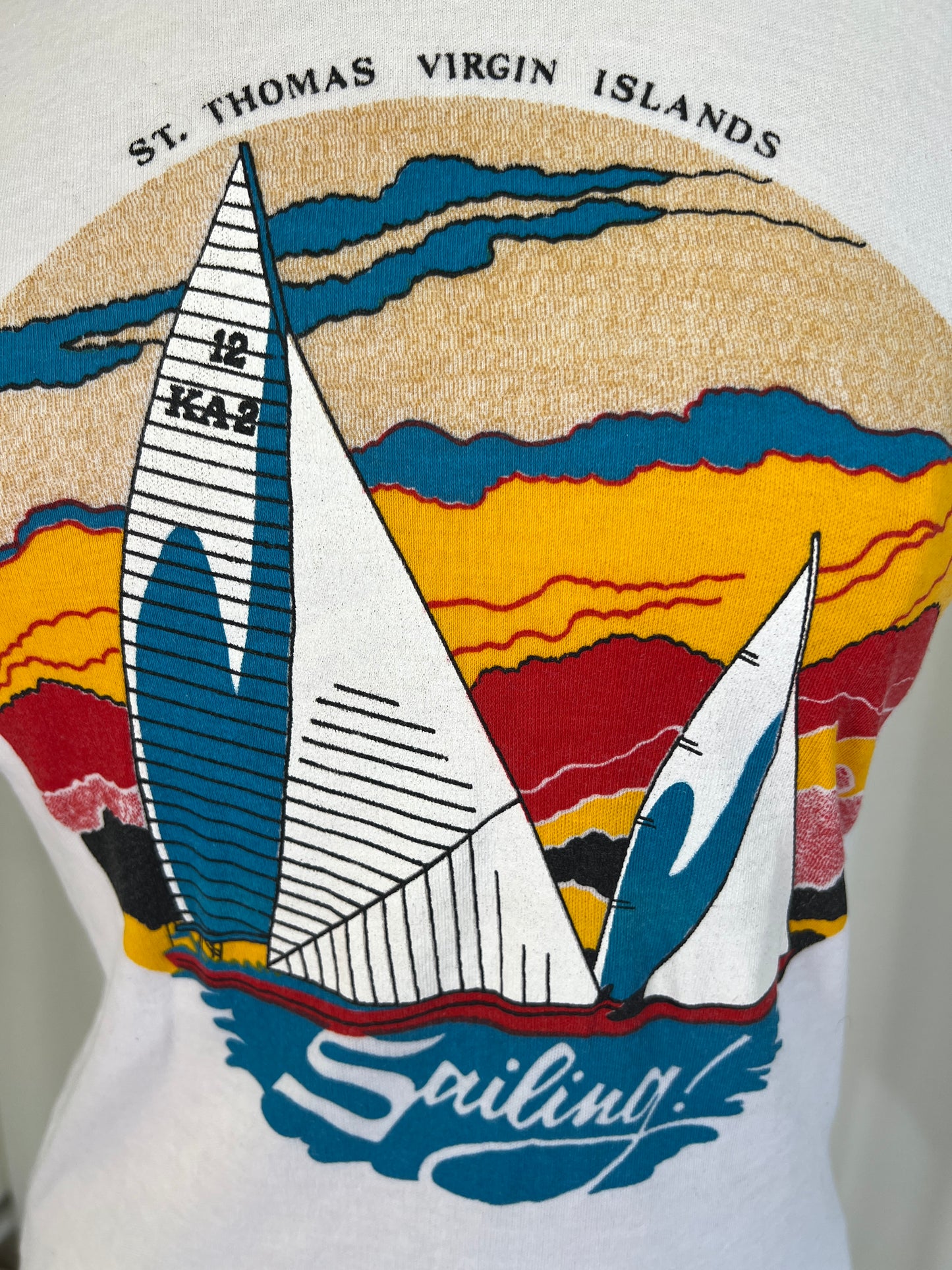 1980's Sailing St. Thomas Souvenir Tee