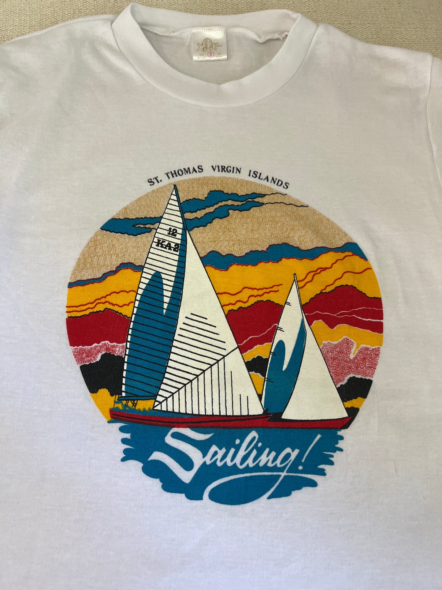 1980's Sailing St. Thomas Souvenir Tee