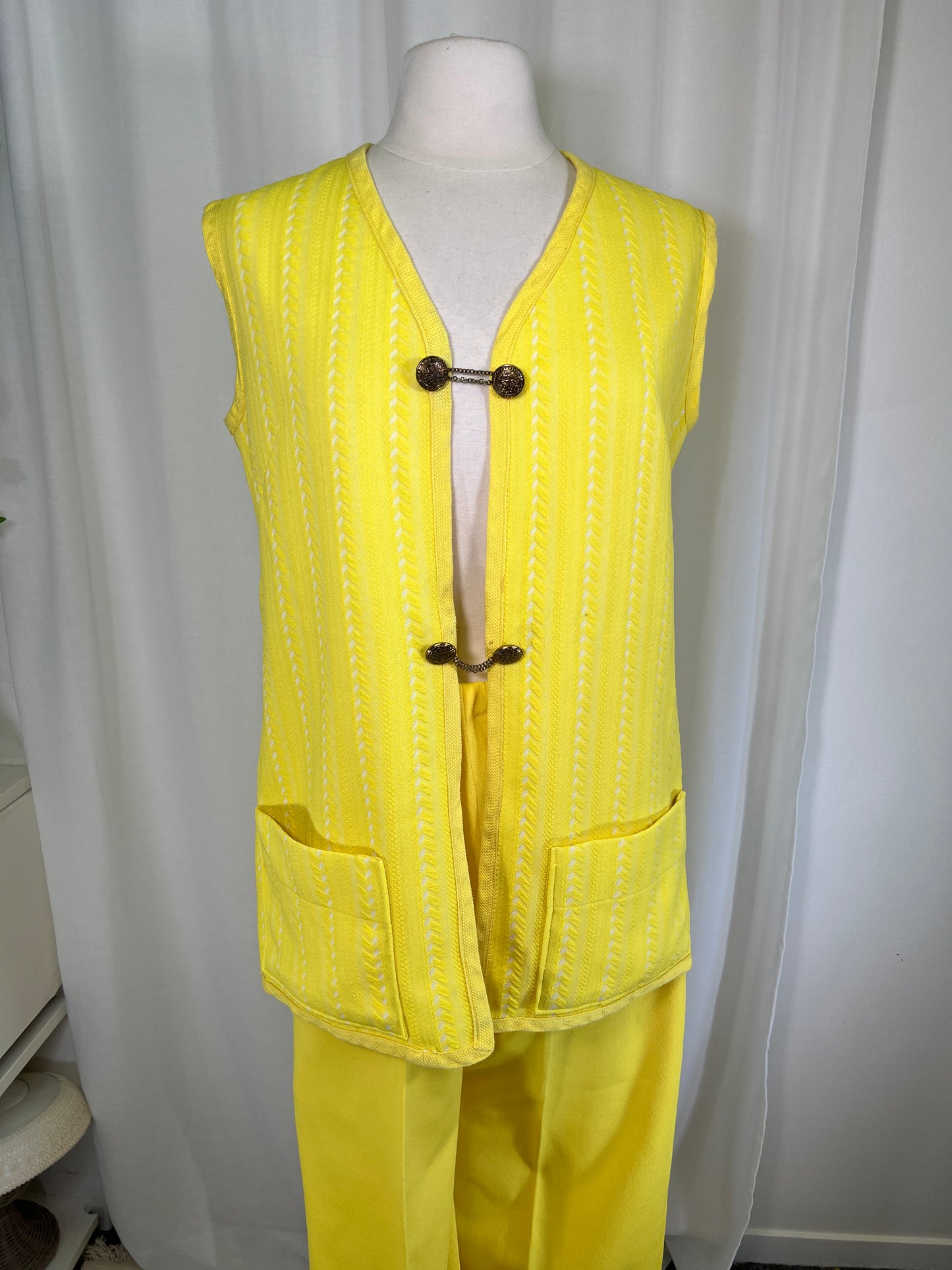 1970's Yellow Vest and Pants Set