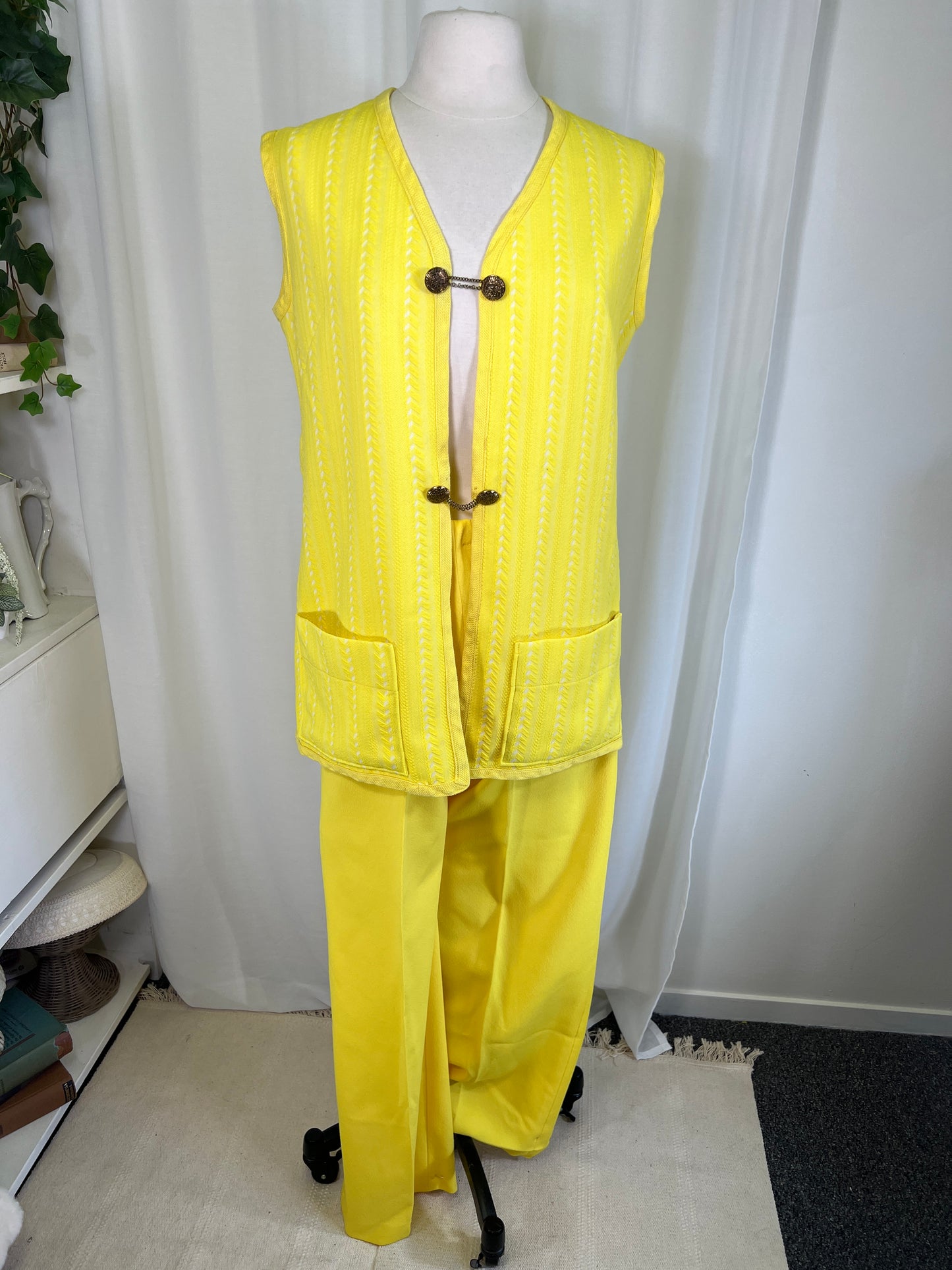 1970's Yellow Vest and Pants Set