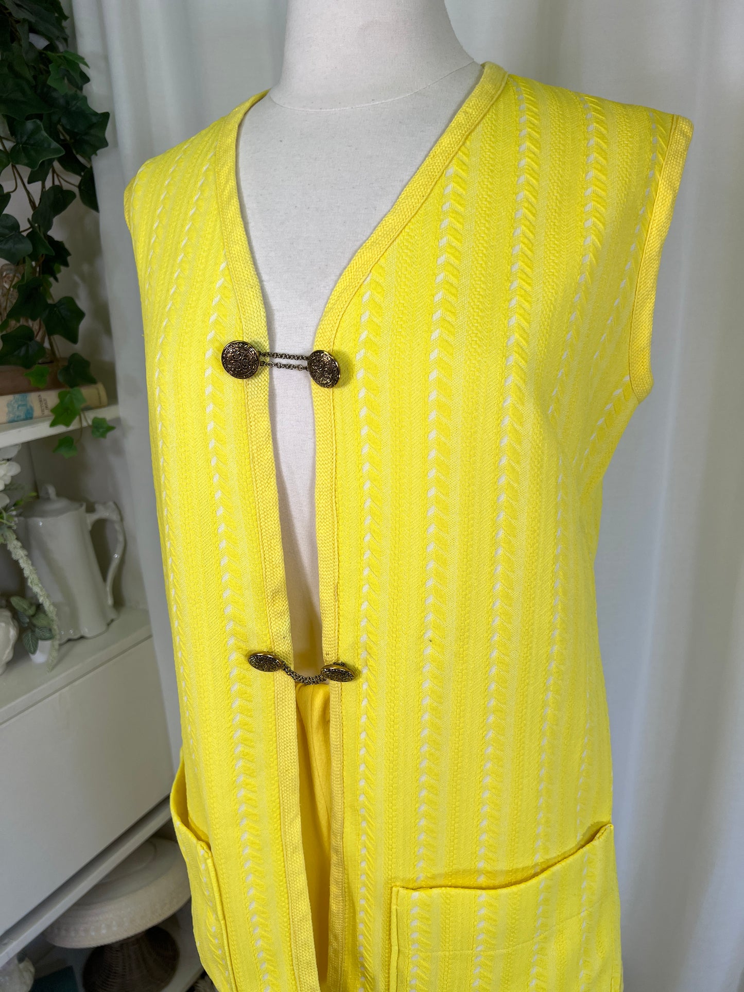 1970's Yellow Vest and Pants Set