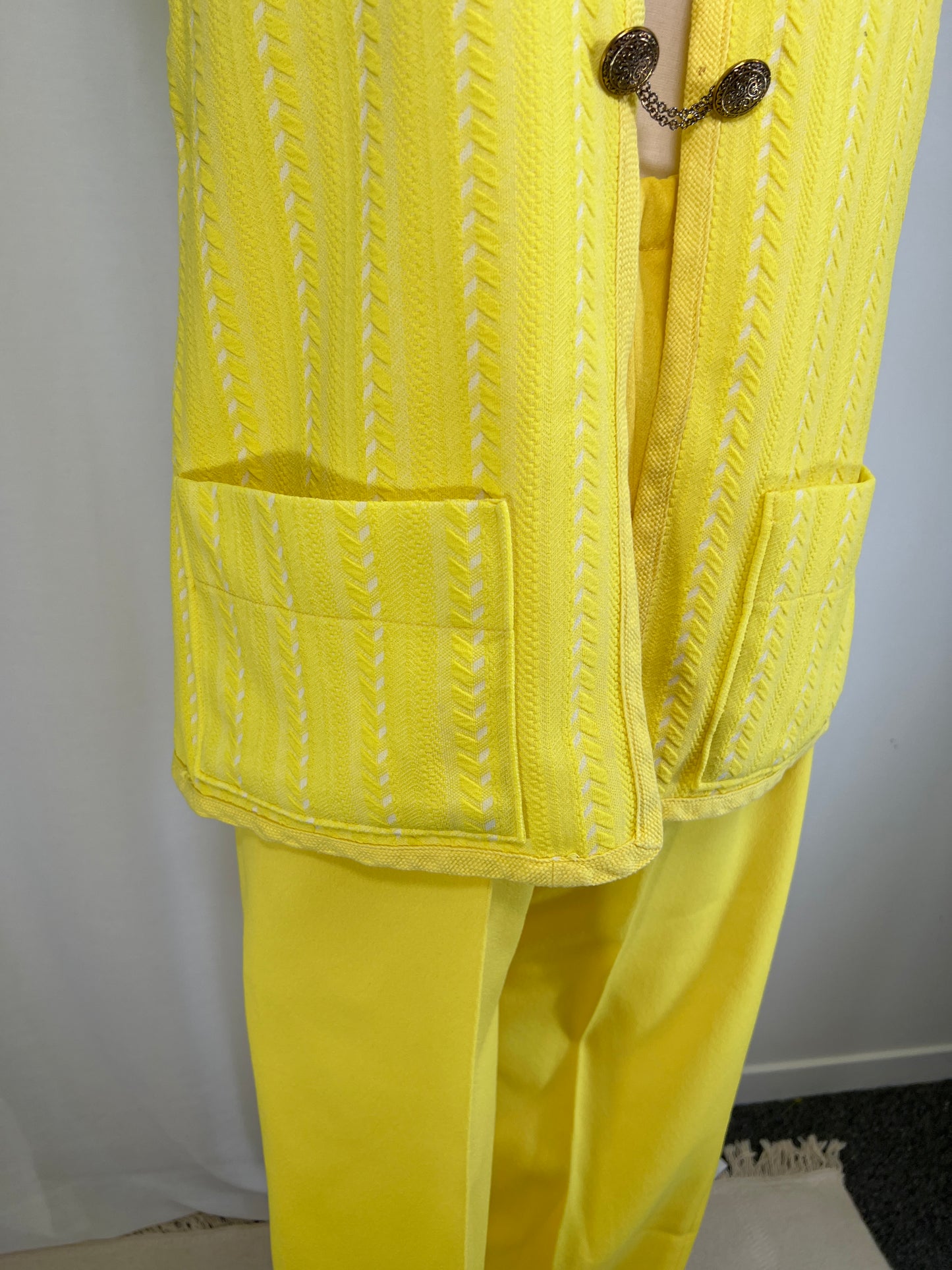 1970's Yellow Vest and Pants Set