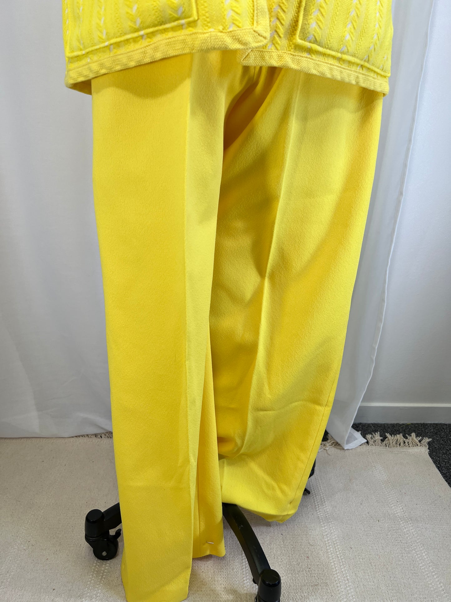 1970's Yellow Vest and Pants Set