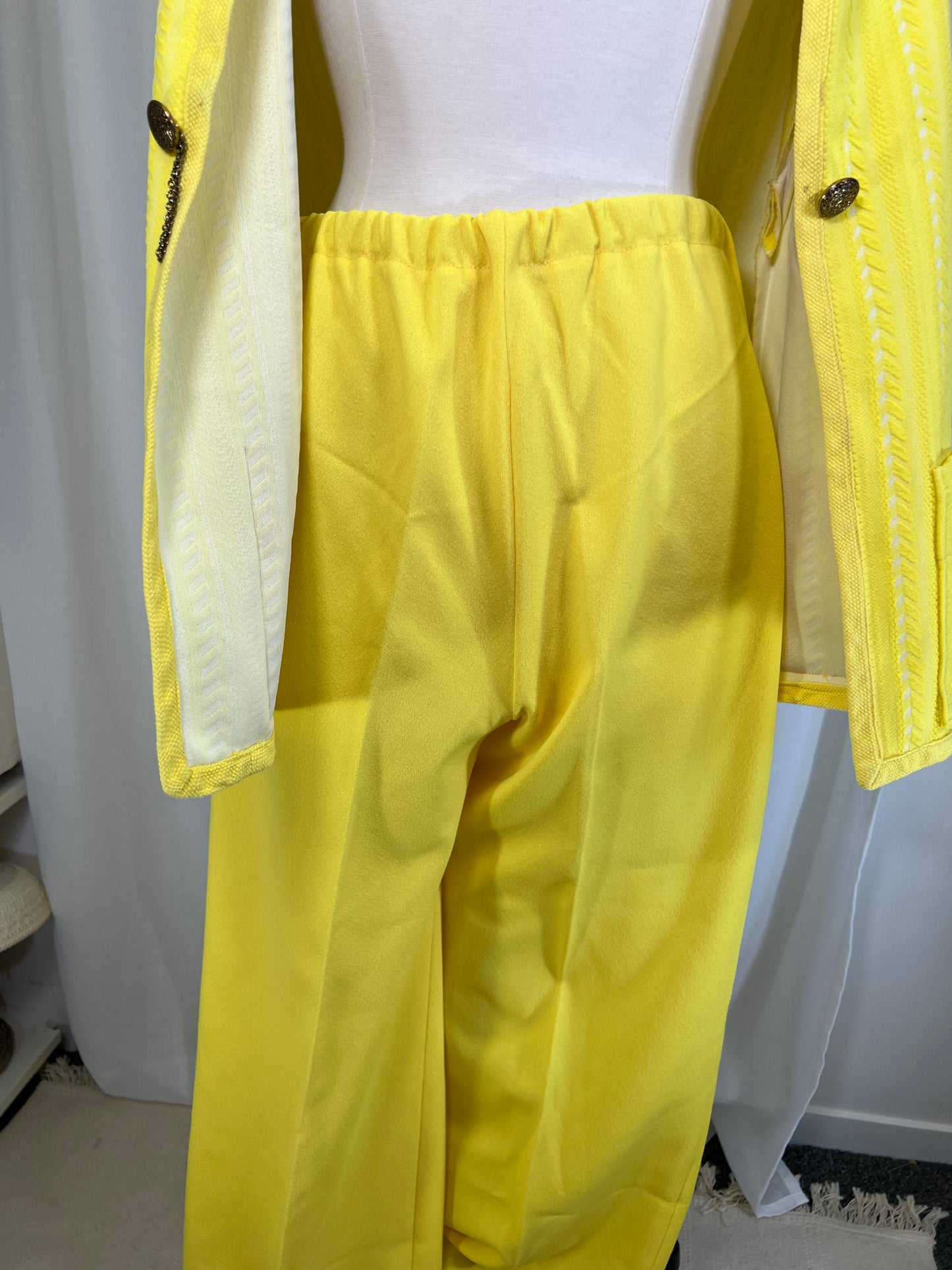 1970's Yellow Vest and Pants Set