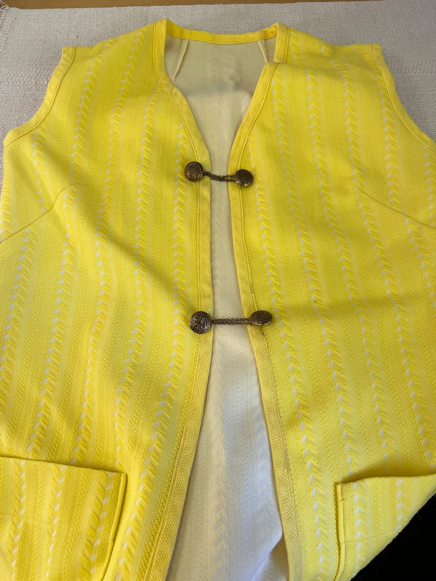 1970's Yellow Vest and Pants Set