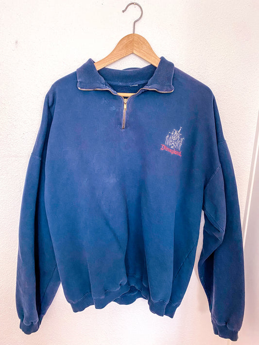 Navy Blue Disneyland Quarter Zip Sweatshirt