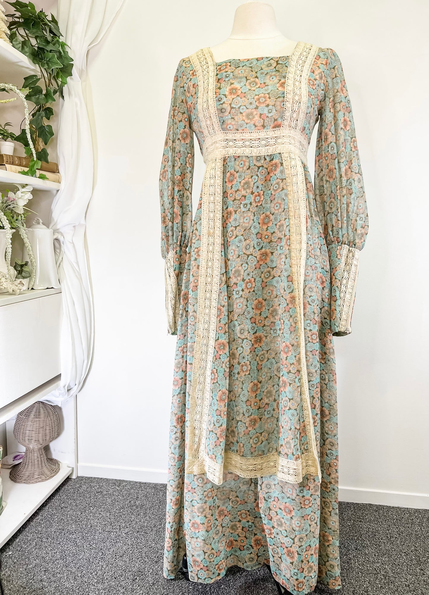 60s Black Label Gunne Sax Gown