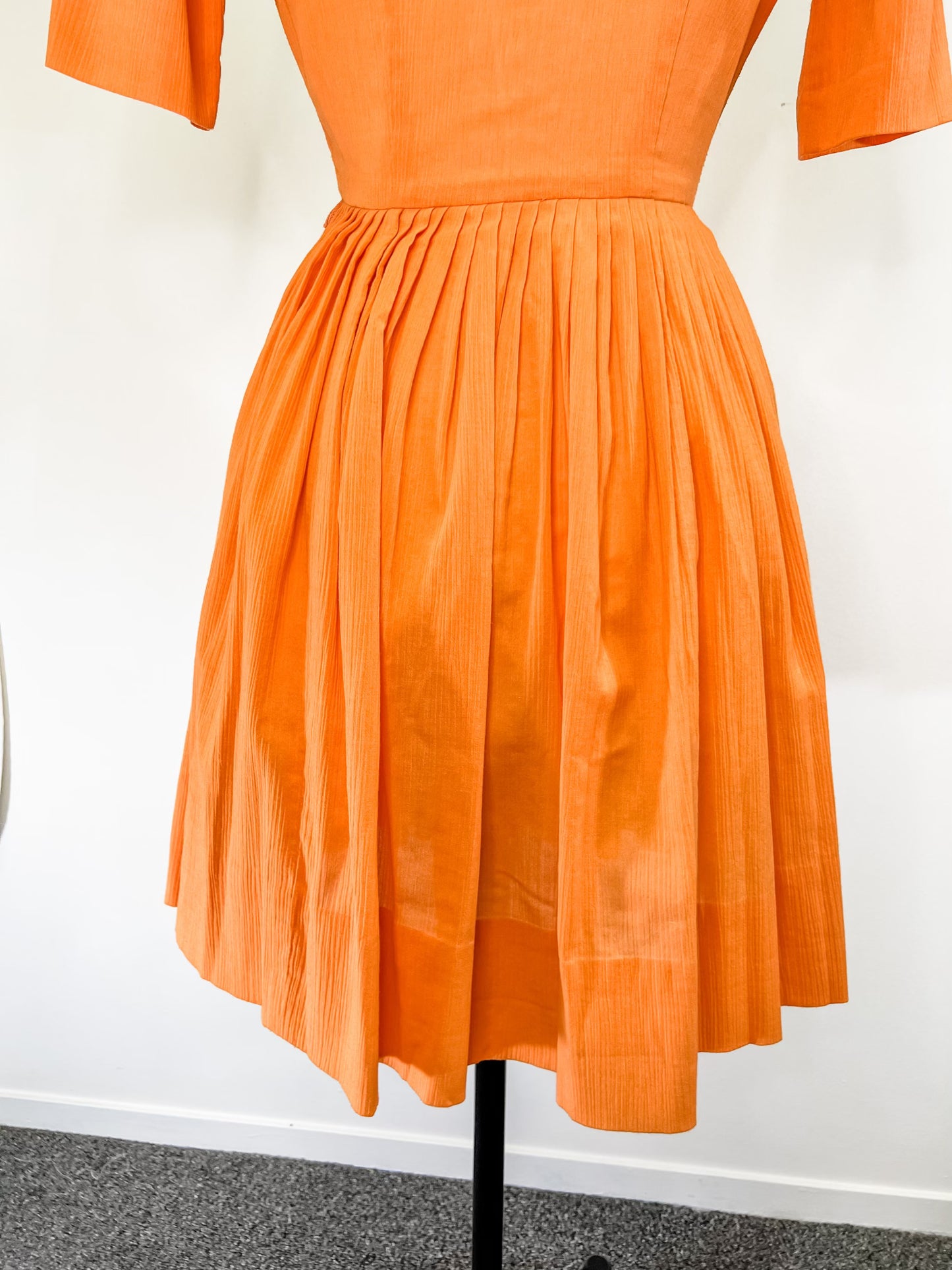 60s Lady Arrow Tangerine Dream Shirtwaist Dress