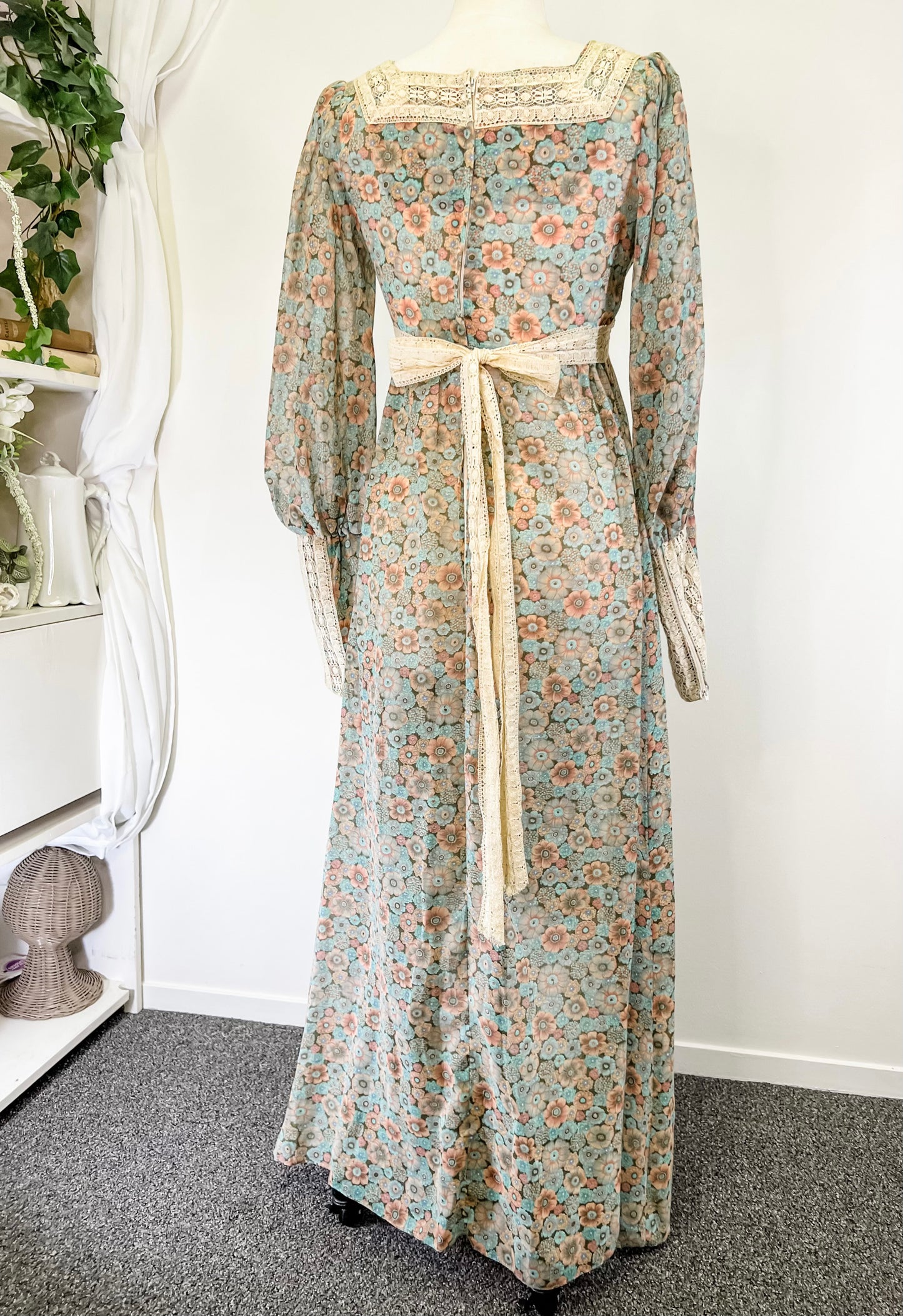 60s Black Label Gunne Sax Gown