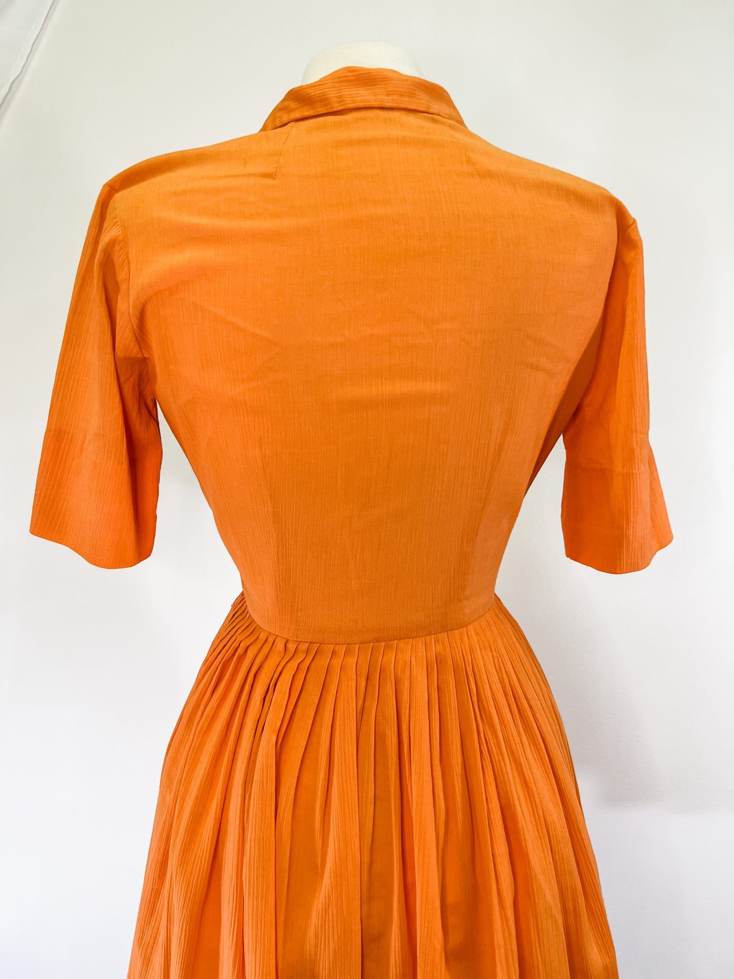 60s Lady Arrow Tangerine Dream Shirtwaist Dress