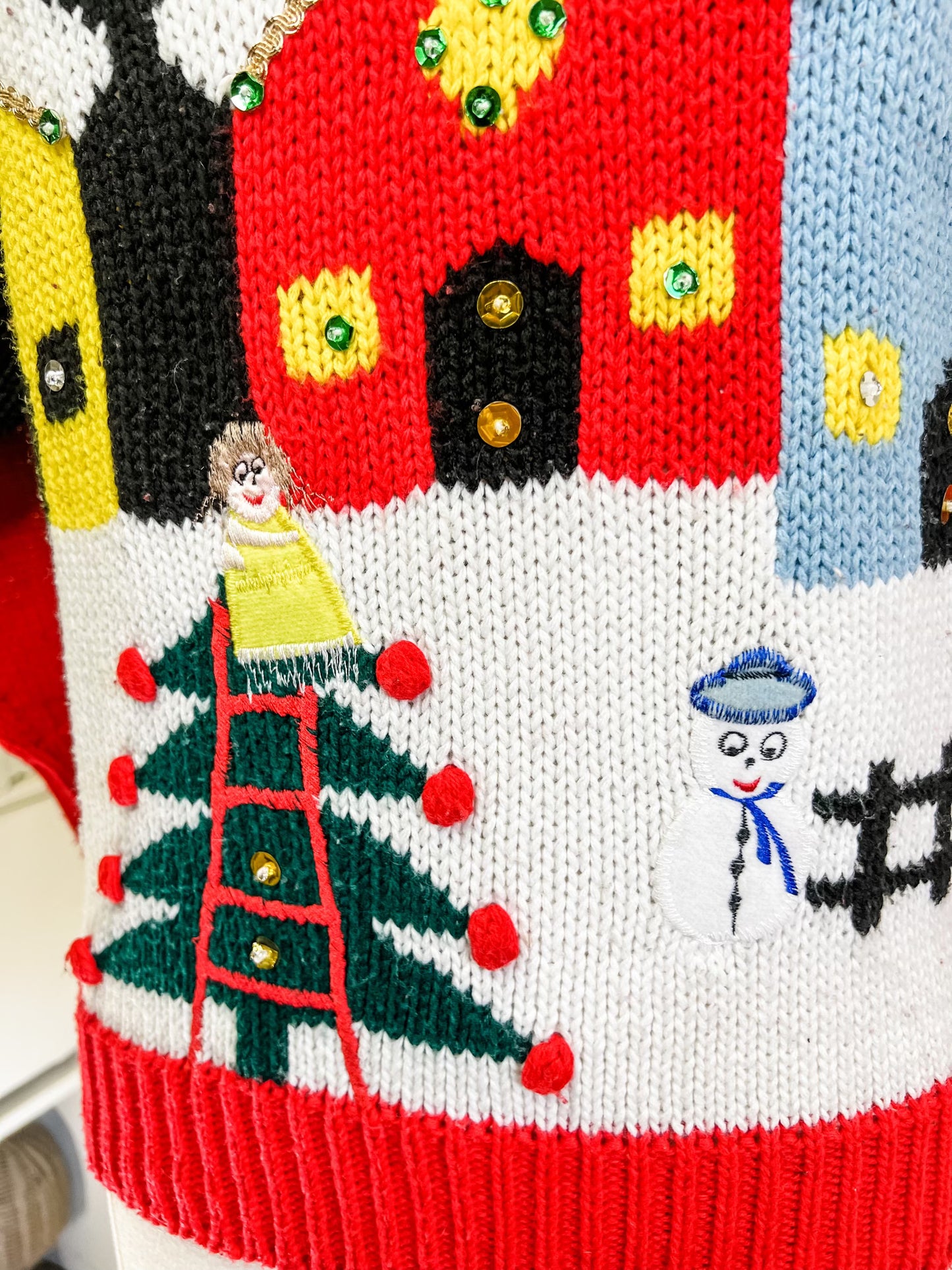 Moonlit Town Holiday Sweater