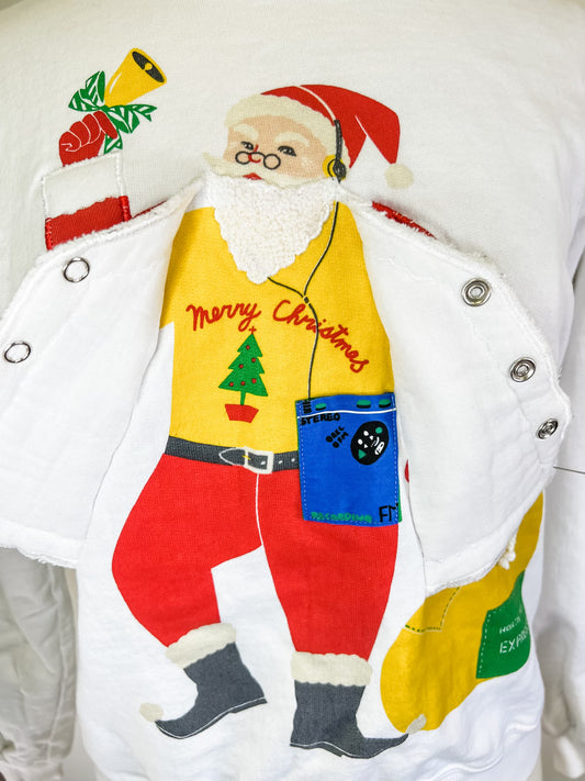 Vintage Cool Santa Holiday Sweater